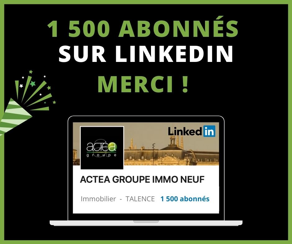 1500 ABONNES SUR LINKEDIN !
